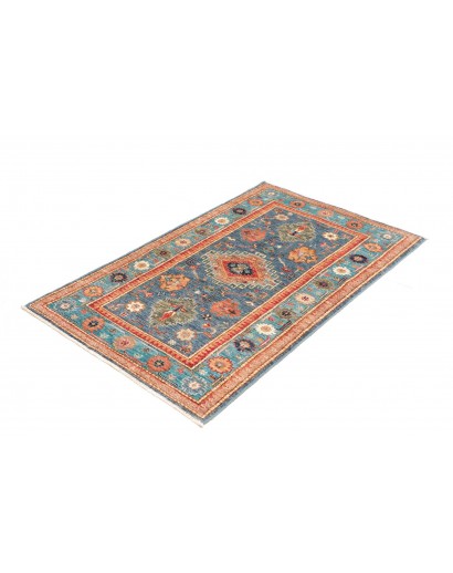 Tappeto Kazak Fine Pakistan marrone bianco 80x130