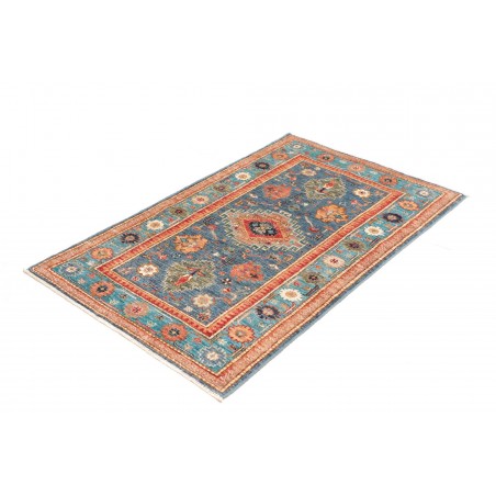 Tappeto Kazak Fine Pakistan marrone bianco 80x130