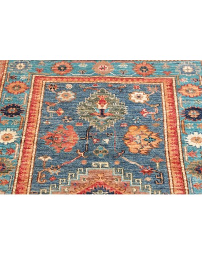 Tappeto Kazak Fine Pakistan marrone bianco 80x130