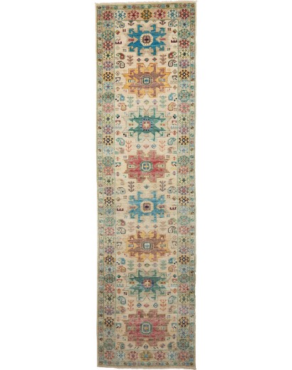 Tappeto Tribal Pakistan marrone grigio 80x292