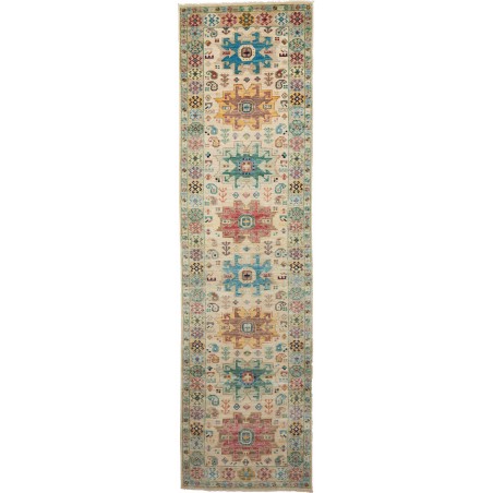 Tappeto Tribal Pakistan marrone grigio 80x292