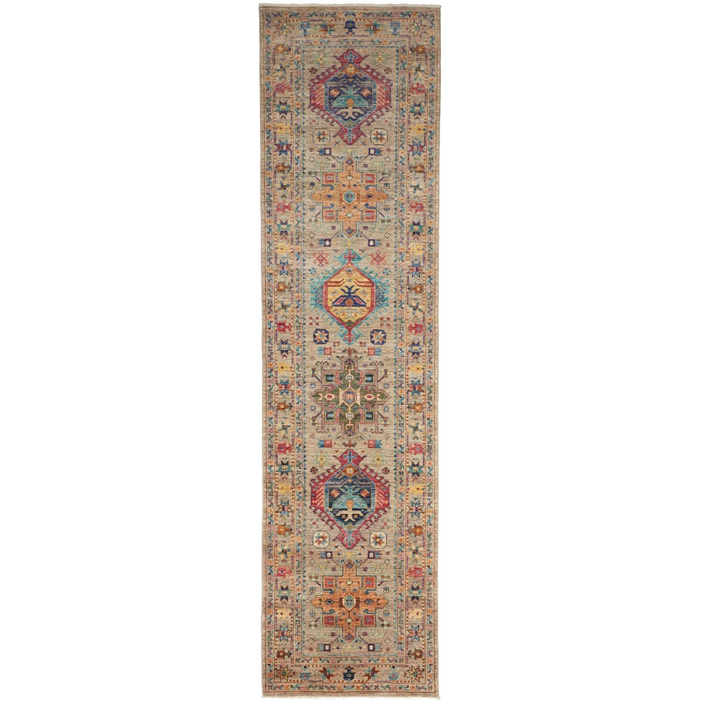 Tappeto Tribal Pakistan marrone 78x304 Tappeto Tribal Pakistan marrone 78x304