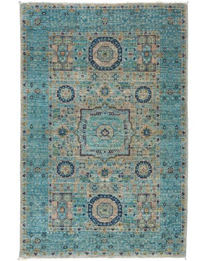 Tappeto Mamlouk Pakistan bianco beige 80x122