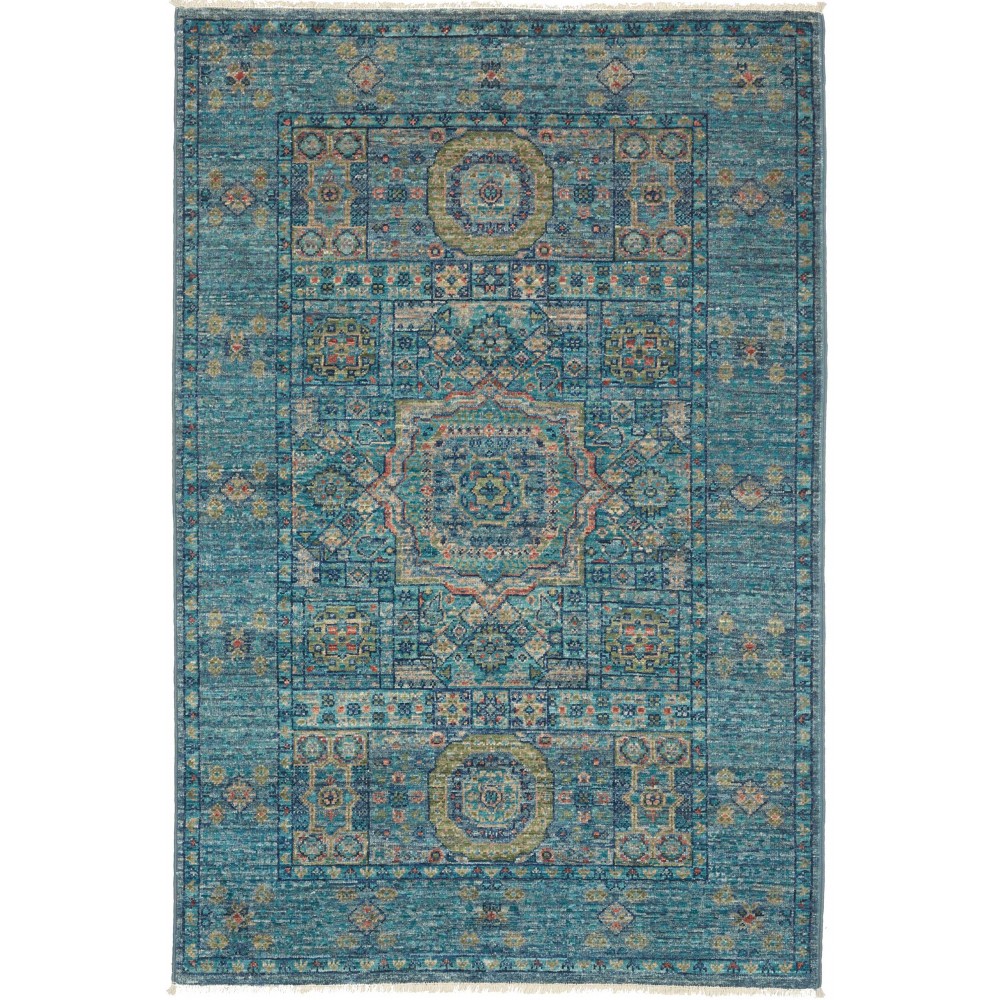 Tappeto Mamlouk Pakistan azzurro beige 80x121