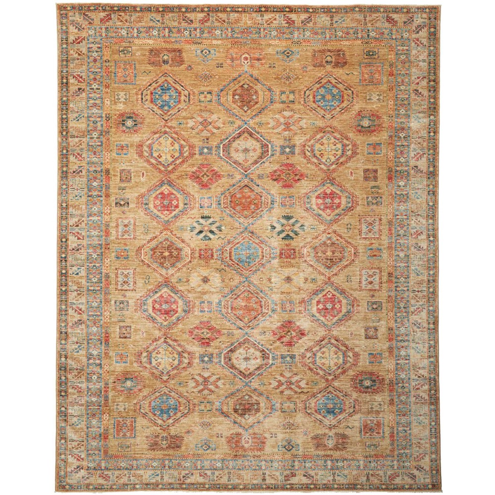 Tappeto Kazak Fine Pakistan marrone 246x316 Tappeto Kazak Fine Pakistan marrone 246x316