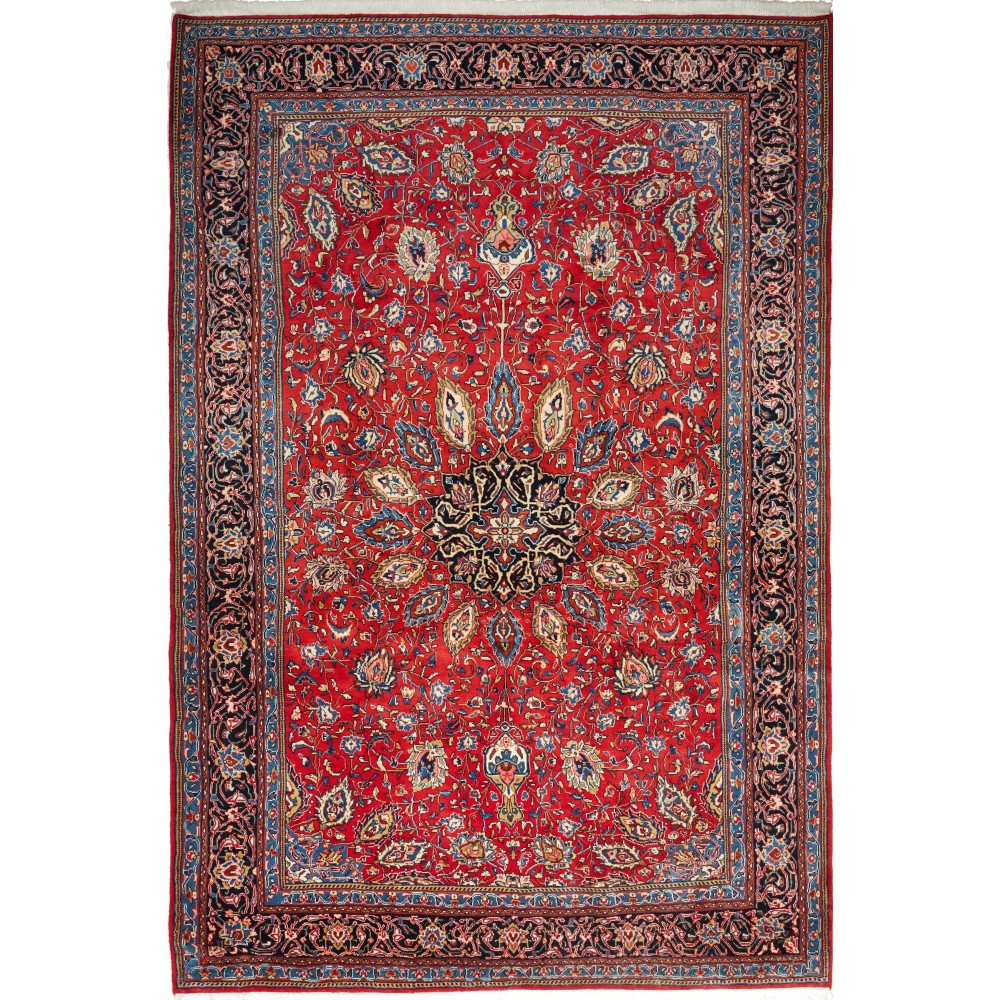 Tappeto Sarough Persia marrone beige 217x324 Tappeto Sarough Persia marrone beige 217x324