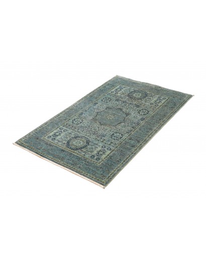 Tappeto Mamlouk Pakistan bianco azzurro 79x125