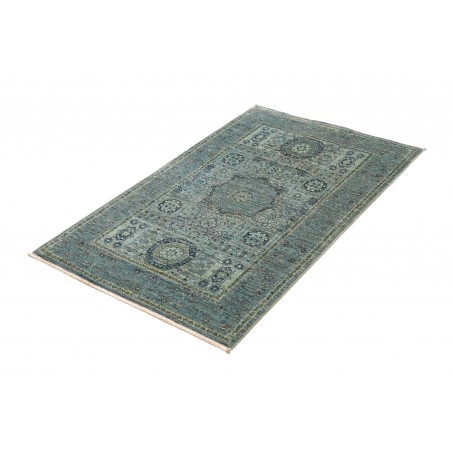 Tappeto Mamlouk Pakistan bianco azzurro 79x125