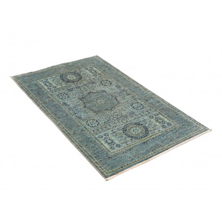 Tappeto Mamlouk Pakistan bianco azzurro 79x125