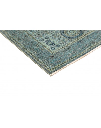 Tappeto Mamlouk Pakistan bianco azzurro 79x125