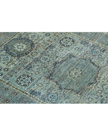 Tappeto Mamlouk Pakistan bianco azzurro 79x125