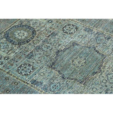 Tappeto Mamlouk Pakistan bianco azzurro 79x125