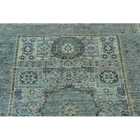 Tappeto Mamlouk Pakistan bianco azzurro 79x125