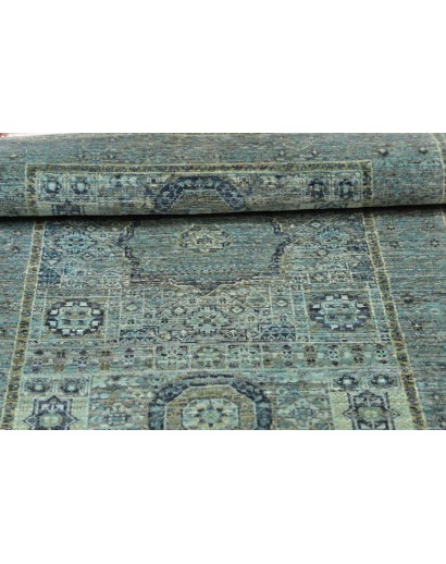 Tappeto Mamlouk Pakistan bianco azzurro 79x125