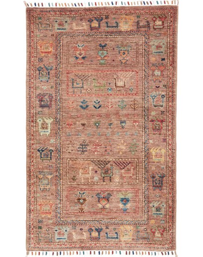 Tappeto Rubin Pakistan marrone grigio 79x125