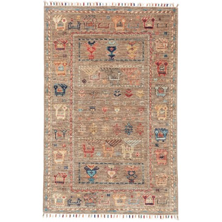 Tappeto Rubin Pakistan marrone grigio 79x123