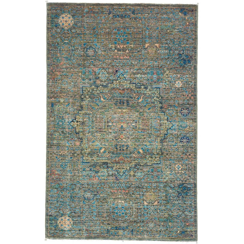 Tappeto Mamlouk Pakistan bianco azzurro 79x122