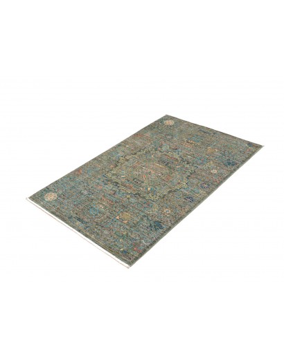 Tappeto Mamlouk Pakistan bianco azzurro 79x122