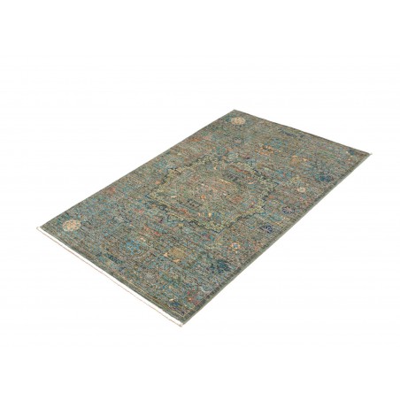 Tappeto Mamlouk Pakistan bianco azzurro 79x122