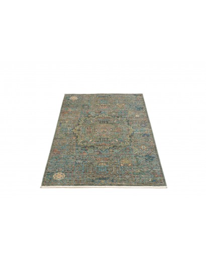 Tappeto Mamlouk Pakistan bianco azzurro 79x122