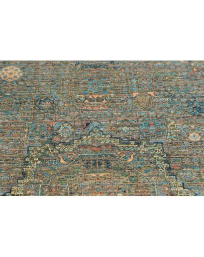 Tappeto Mamlouk Pakistan bianco azzurro 79x122