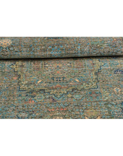 Tappeto Mamlouk Pakistan bianco azzurro 79x122