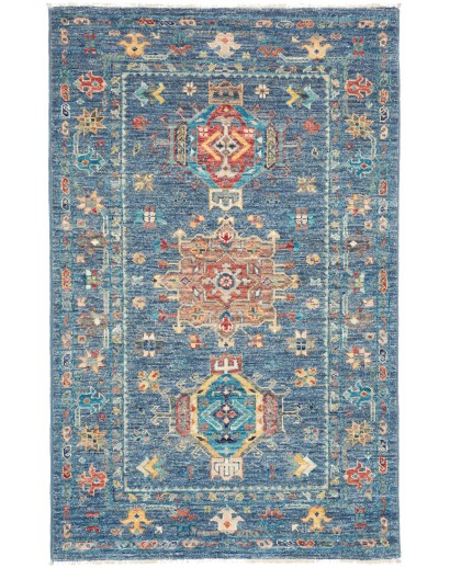 Tappeto Tribal Pakistan grigio marrone 78x124