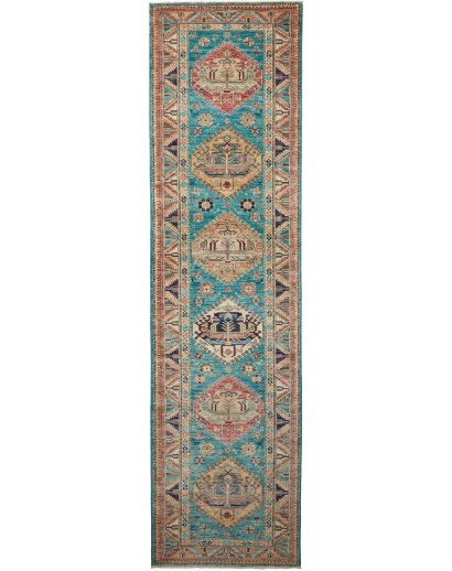 Tappeto Kazak Fine Pakistan bianco 79x296