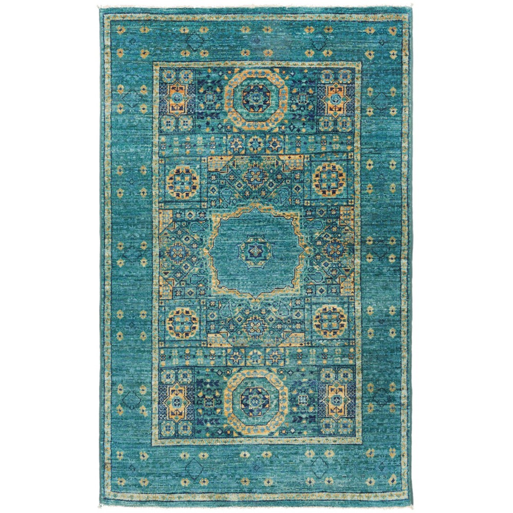 Tappeto Mamlouk Pakistan grigio verde 77x126