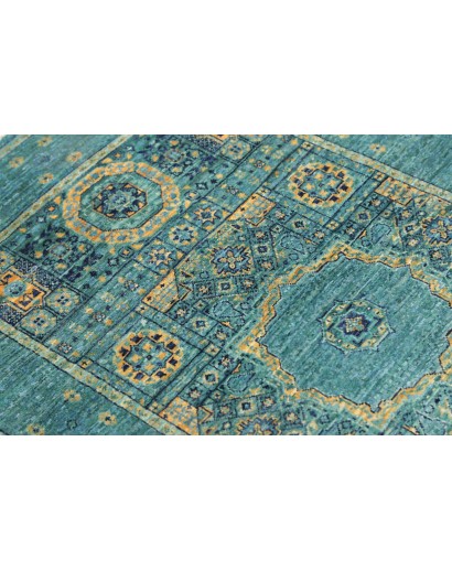 Tappeto Mamlouk Pakistan grigio verde 77x126