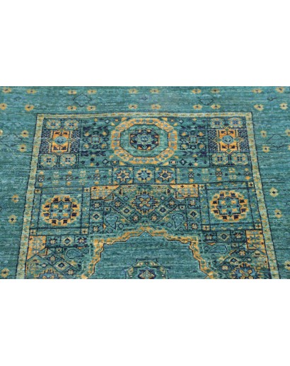 Tappeto Mamlouk Pakistan grigio verde 77x126