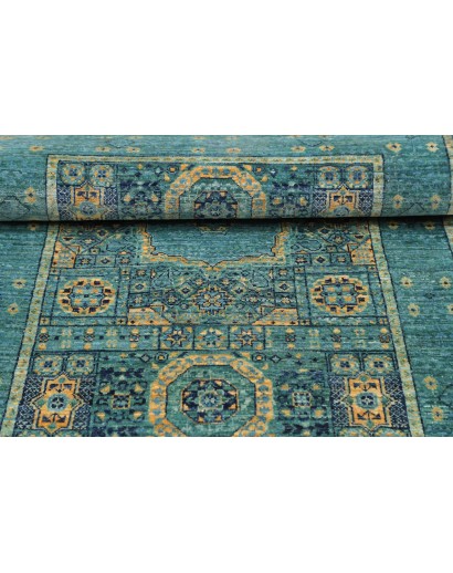 Tappeto Mamlouk Pakistan grigio verde 77x126