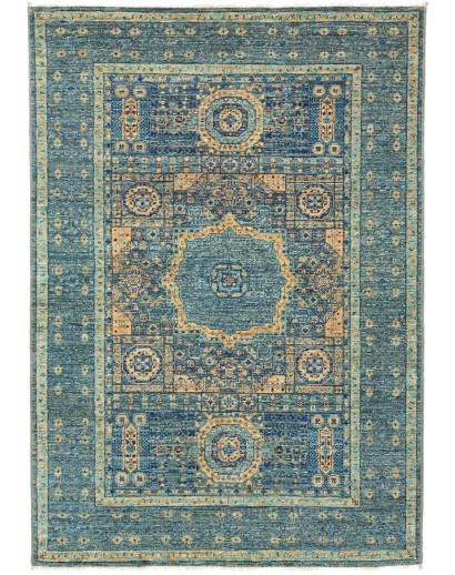 Tappeto Mamlouk Pakistan azzurro 104x146