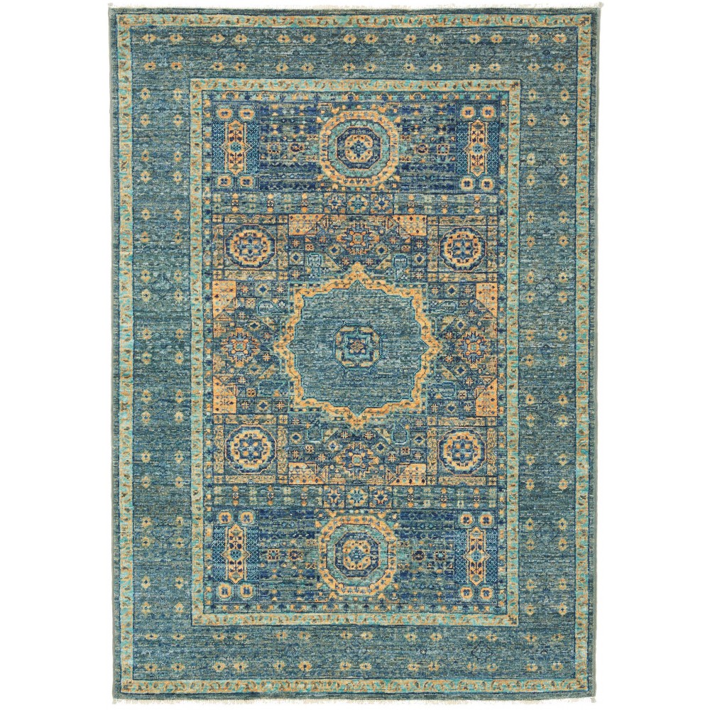 Tappeto Mamlouk Pakistan azzurro 104x146