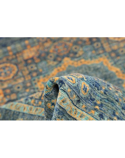 Tappeto Mamlouk Pakistan azzurro 104x146