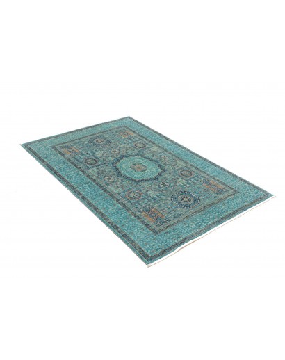 Tappeto Mamlouk Pakistan blu beige 103x150