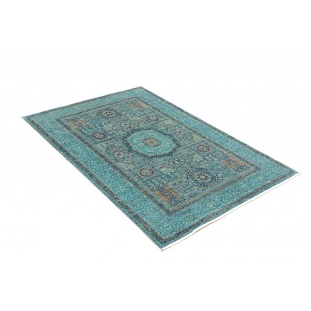 Tappeto Mamlouk Pakistan blu beige 103x150