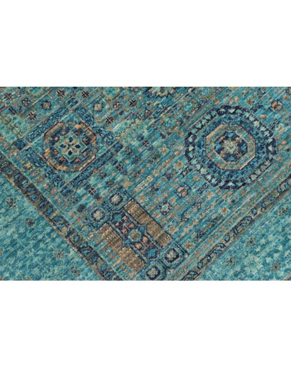 Tappeto Mamlouk Pakistan blu beige 103x150