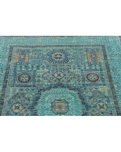 Tappeto Mamlouk Pakistan blu beige 103x150