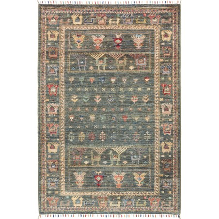 Tappeto Rubin Pakistan bianco azzurro 102x152