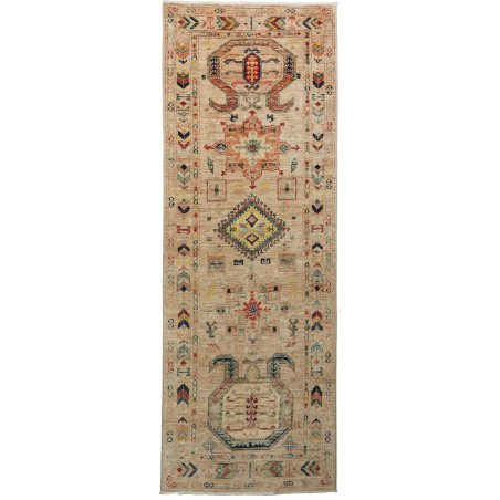 Tappeto Tribal Pakistan marrone grigio 75x201