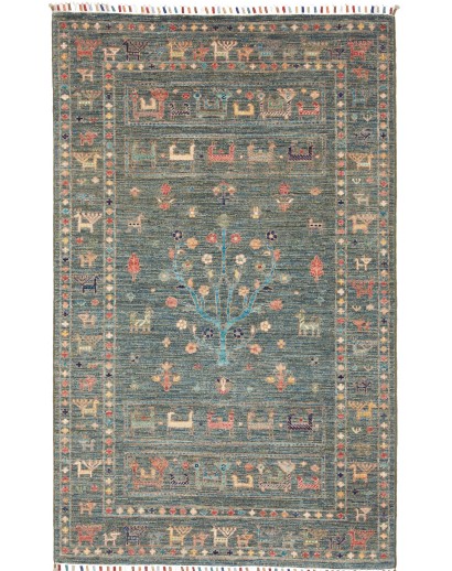 Tappeto Rubin Pakistan bianco azzurro 95x156