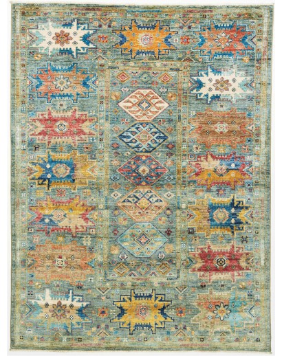 Tappeto Tribal Pakistan marrone bianco 151x199