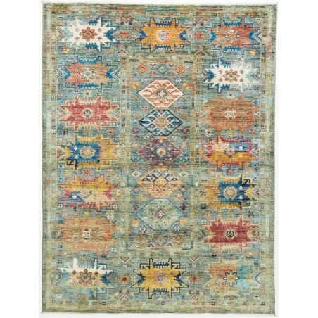Tappeto Tribal Pakistan marrone bianco 151x199
