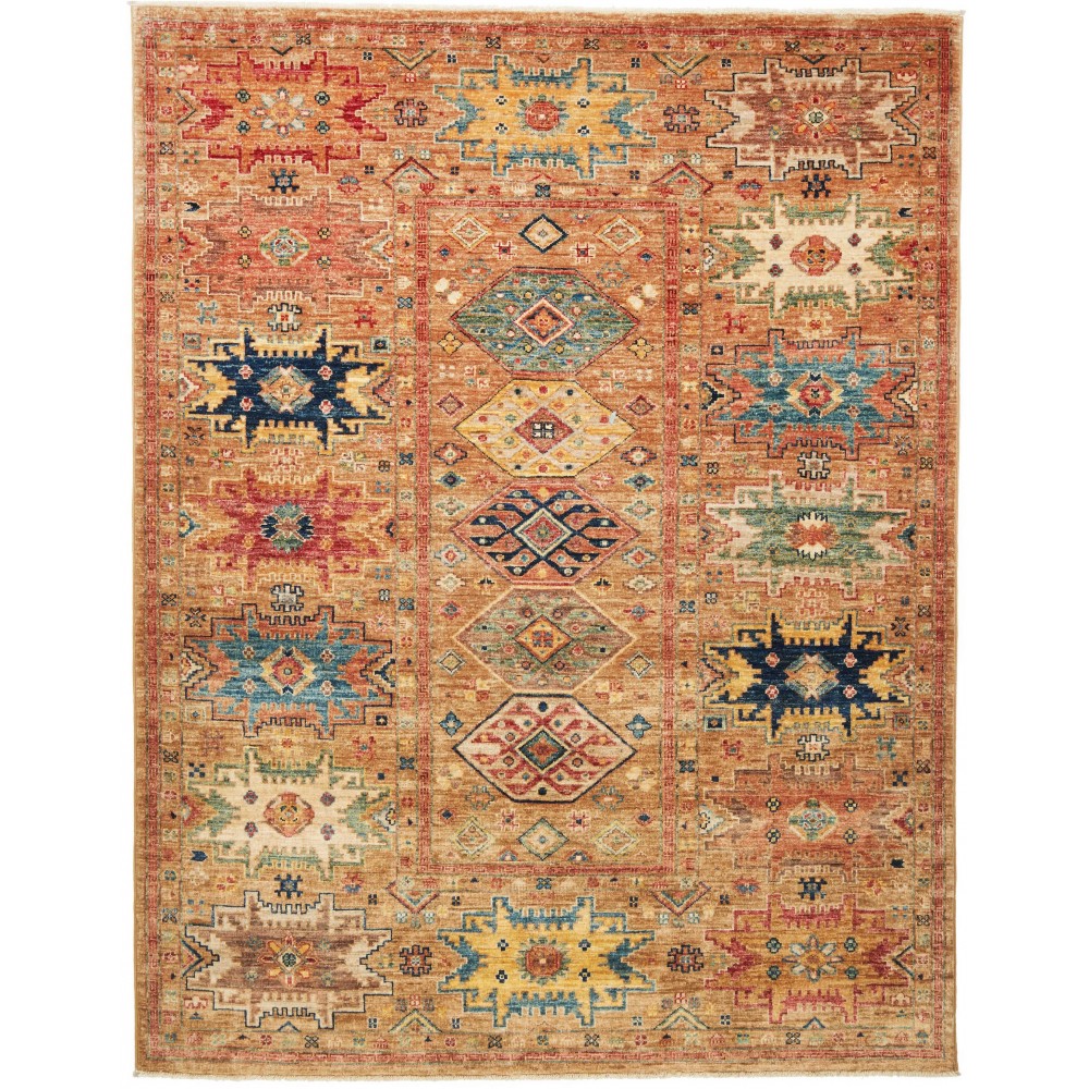 Tappeto Tribal Pakistan arancione 151x193 Tappeto Tribal Pakistan arancione 151x193