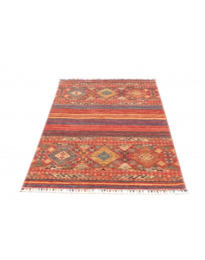 Tappeto Rubin Pakistan rosso giallo 95x147