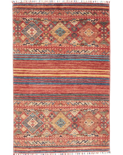 Tappeto Rubin Pakistan rosso giallo 96x148