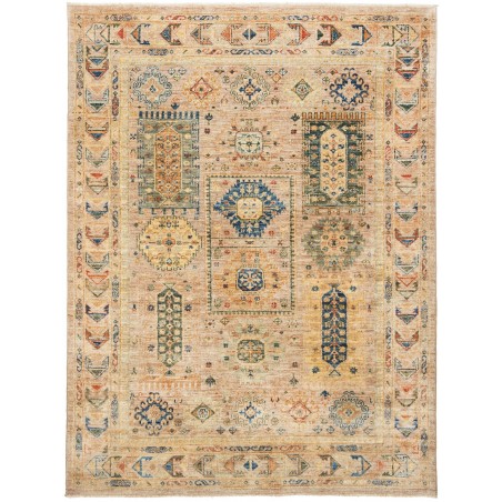 Tappeto Tribal Pakistan marrone grigio 150x199