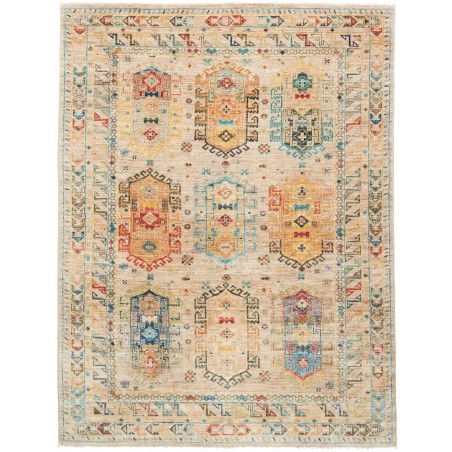 Tappeto Tribal Pakistan marrone azzurro 150x199