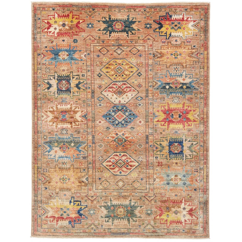 Tappeto Tribal Pakistan marrone 148x200 Tappeto Tribal Pakistan marrone 148x200